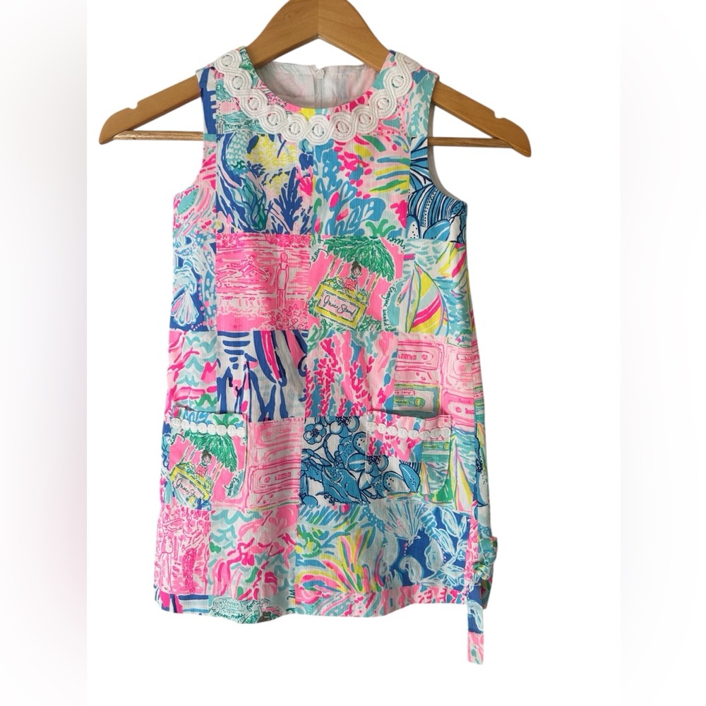 Lilly Pulitzer “juice stand” shift dress EUC size 6